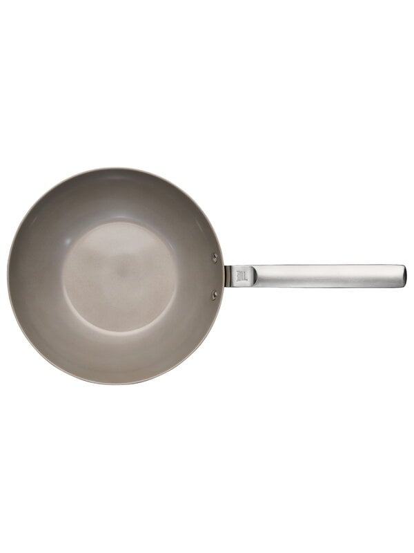 Padelle, Wok in acciaio Norden, 28 cm, Argento