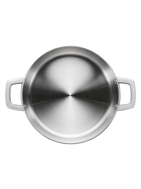 Pots & saucepans, Norden steel casserole, 5 L, uncoated, Silver