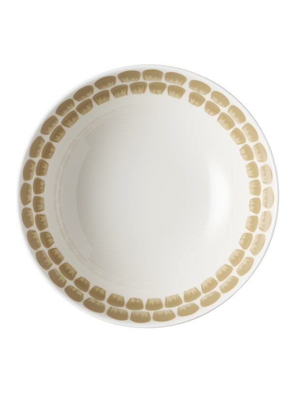 Plates, 24h Tuokio deep plate, 18 cm, beige, White