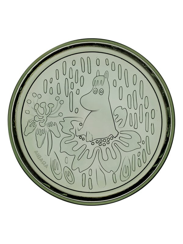 Plates, Moomin plate, 15,5 cm, pine green, Green