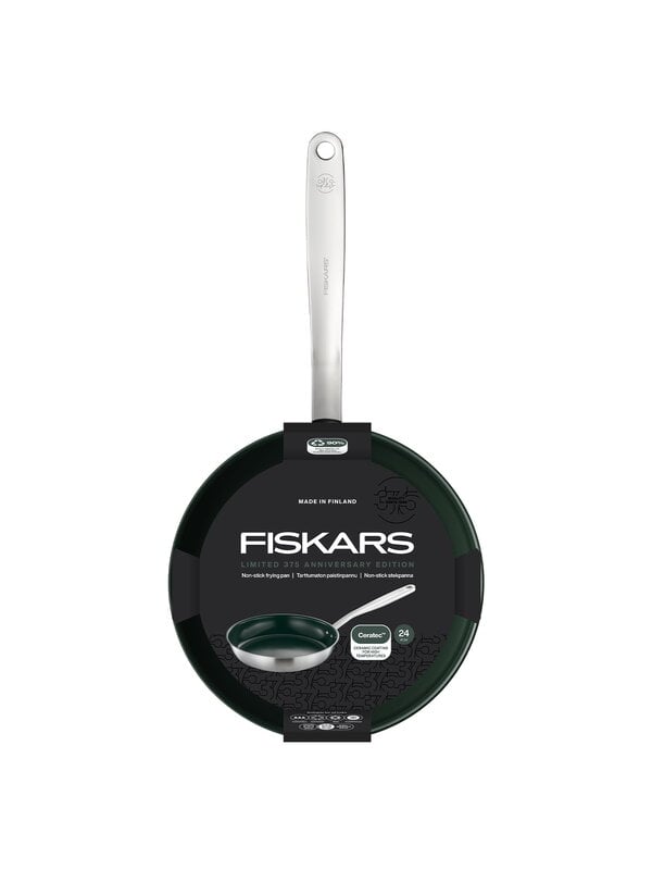 Frying pans, Fiskars 375 non-stick frying pan, 24 cm, Silver