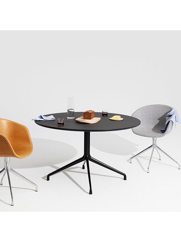 Ruokapöydät, About a Table AAT20, 128 cm, valkoinen laminaatti, Valkoinen