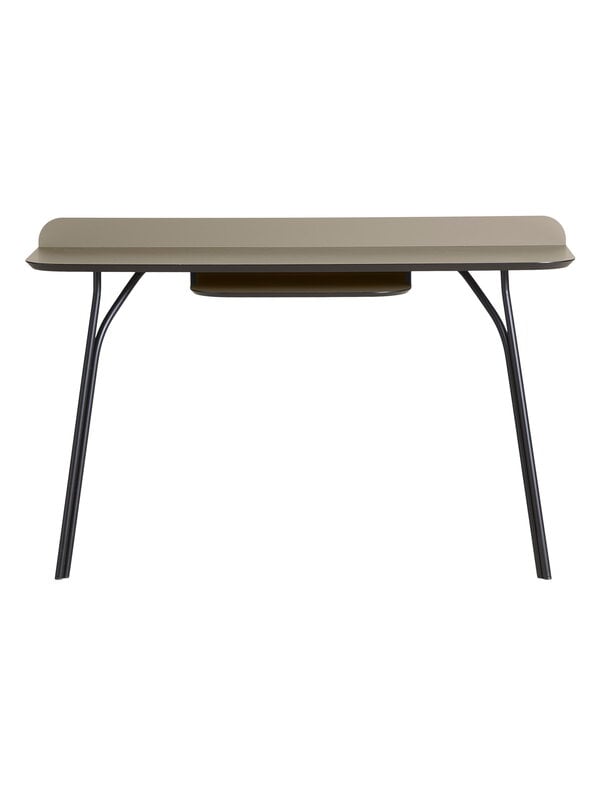 Tables de bureau, Console Tree, 72,5 cm, noir - beige, Beige