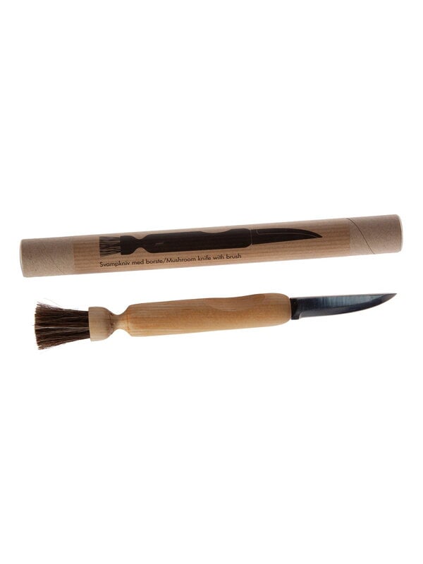 Kitchen knives, Mushroom knife with brush, Natural