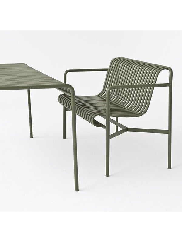 Patio tables, Palissade table, 82,5 x 90 cm, sky grey, Gray