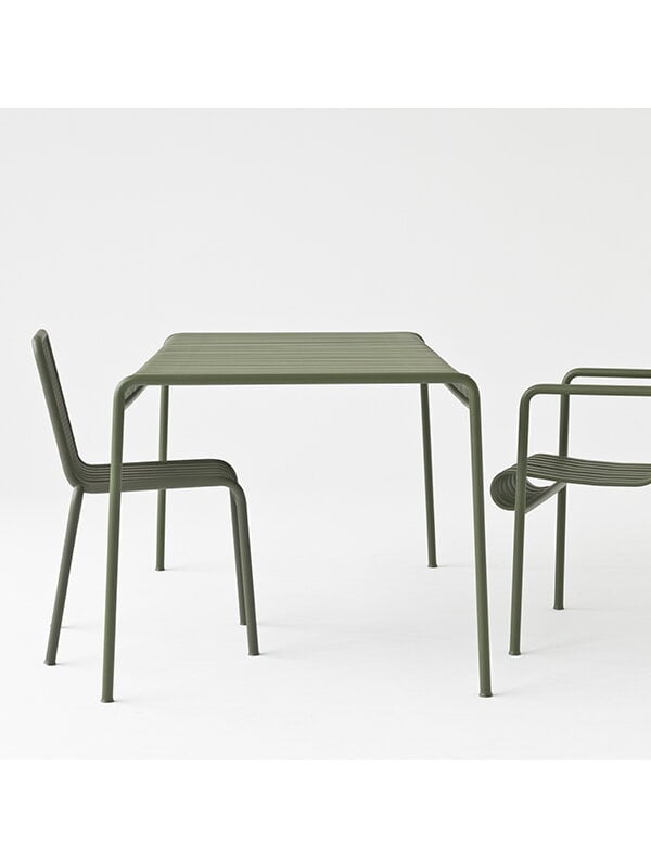 Terassipöydät, Palissade pöytä, 82,5 x 90 cm, harmaa, Harmaa