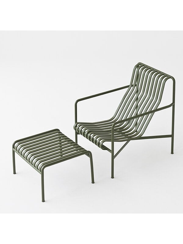 Outdoor lounge chairs, Palissade lounge chair, high, sky grey, Gray