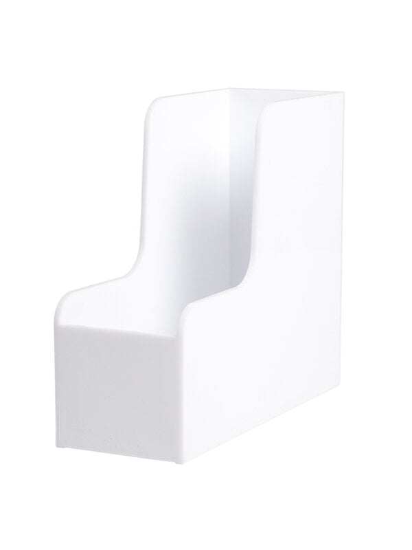 Storage containers, Magazine rack, white, White