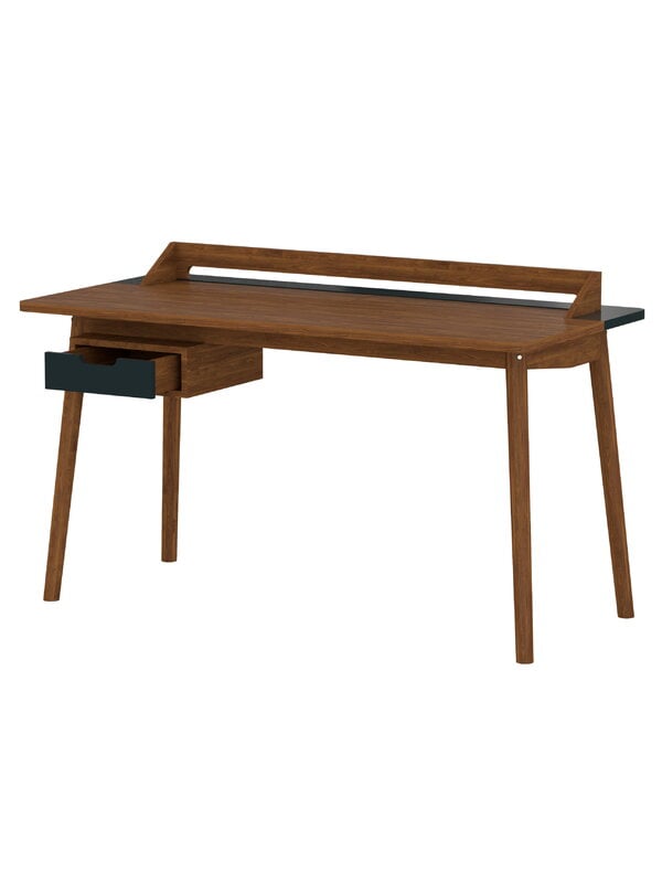 Desks, Honore desk, walnut - slate grey, Brown