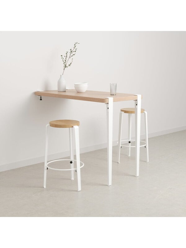 Dining tables, Bar table leg 110 cm, 1 piece, cloudy white, White