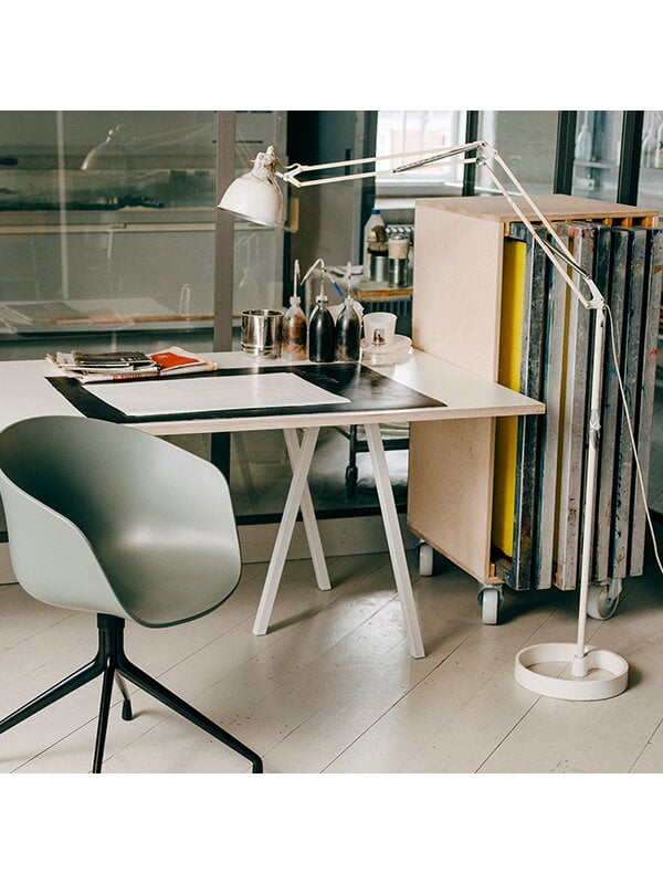 Esstische, Tisch Loop Stand 160 cm, weiß, Weiß