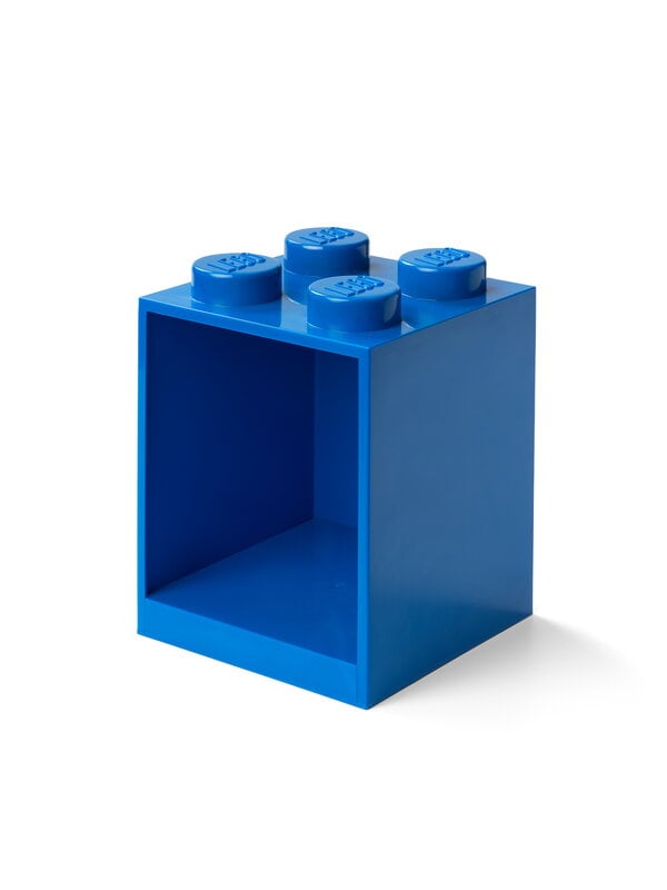 Boîtes de rangement, Lego Brick Shelf 4, bleu vif, Bleu