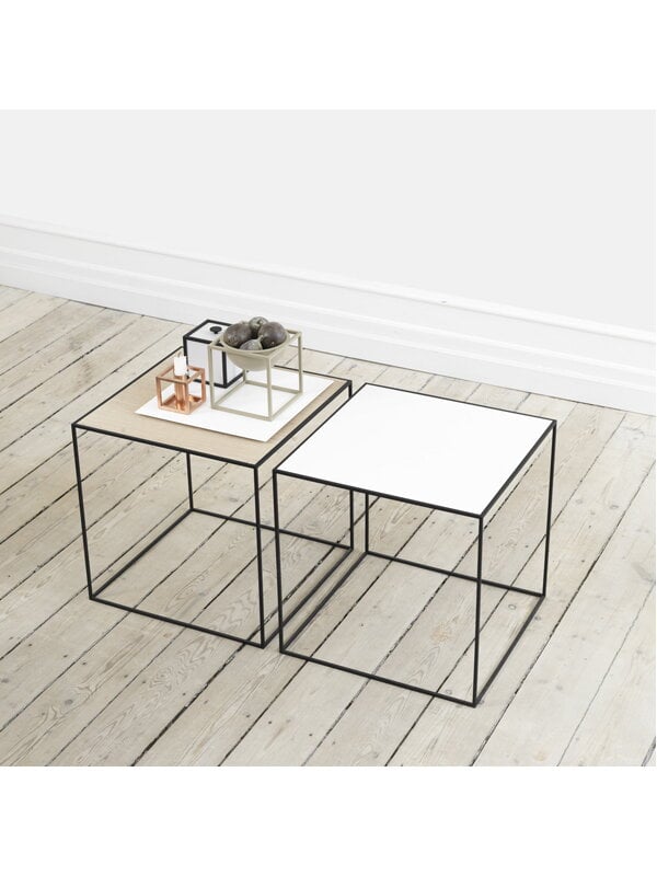 Coffee tables, Twin 42 table, white/oak, White