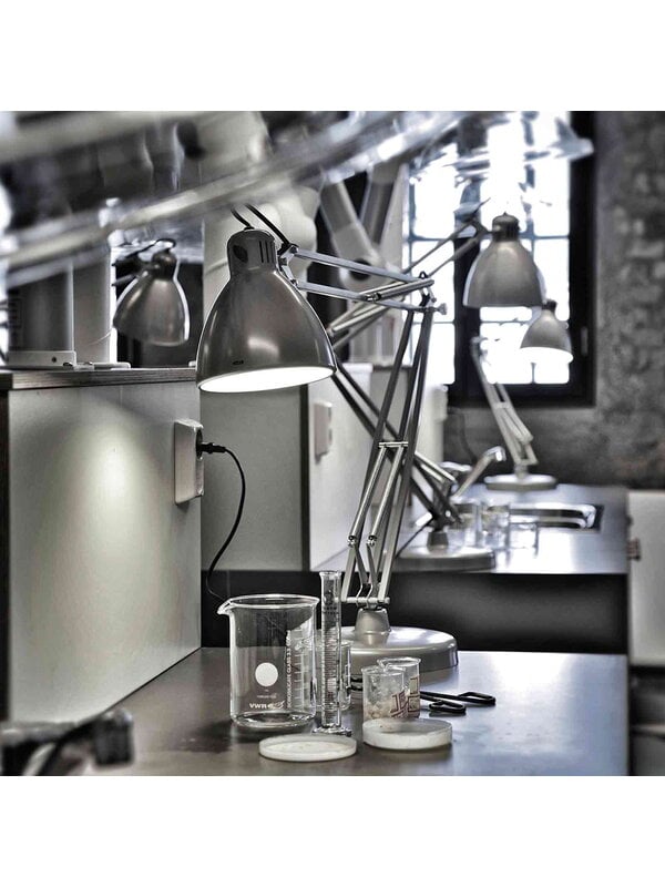 Desk lamps, L-1 lamp base, aluminium grey, Gray