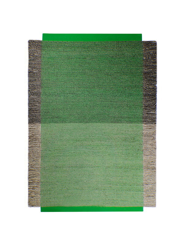 Wool rugs, Fringe rug, 0922, Green