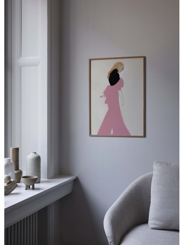 Poster, Poster Pink Dress, Multicolore