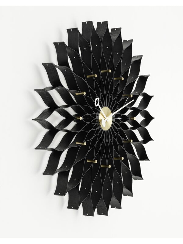 Wall clocks, Sunflower Clock, Black