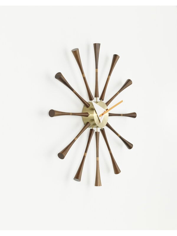 Horloges murales, Spindle Clock, Marron