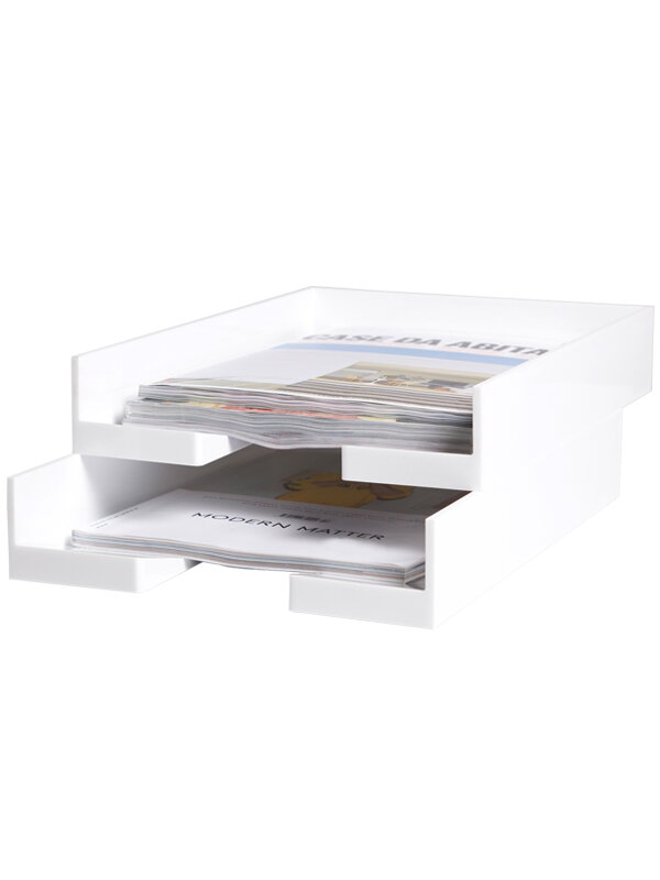 Storage containers, Document tray, white, White