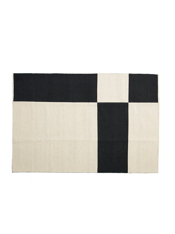 Wool rugs, Uranus rug 140 x 200 cm, black, Black