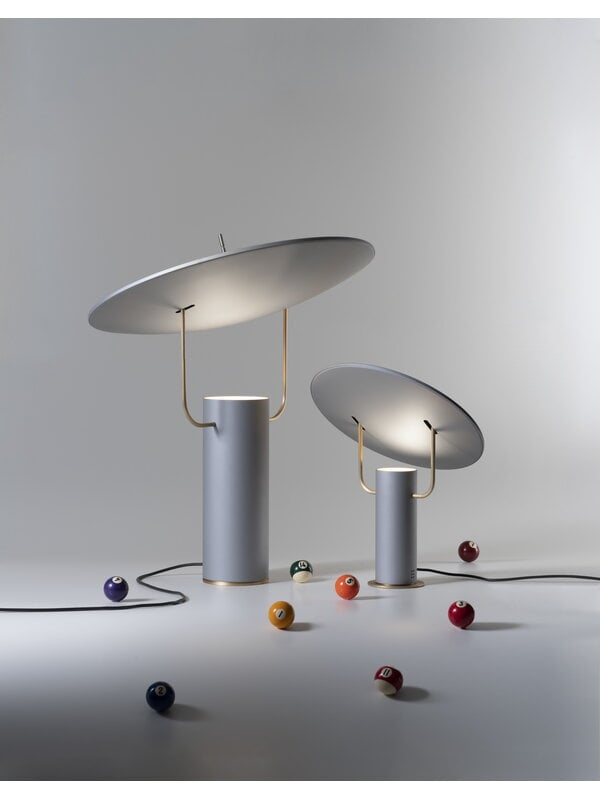 Lampes de table, Lampe de table TX1 Luxury, modèle M, gris - laiton, Gris