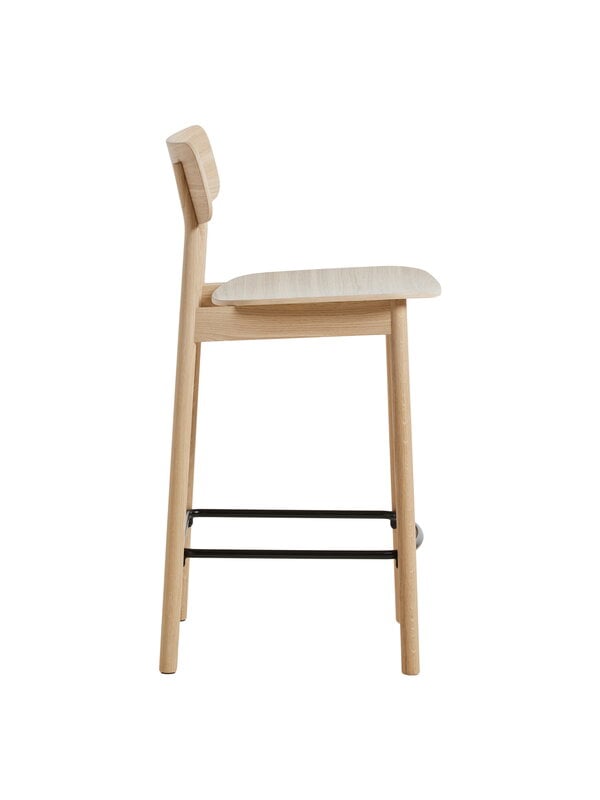 Bar stools & chairs, Soma counter chair, 65 cm, white lacquered oak, Natural