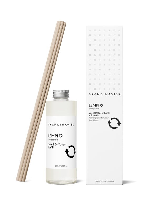 Home fragrances, Diffuser refill, LEMPI, 200 ml, White