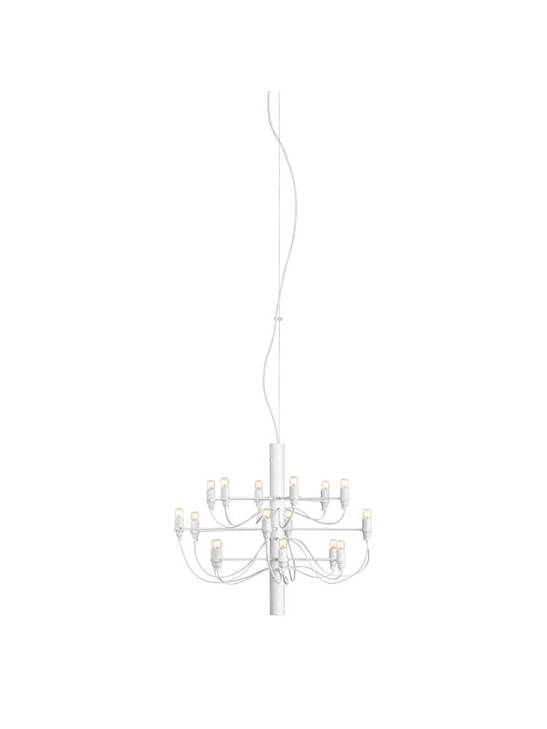 Lampade a sospensione, Lampadario 2097/18, bianco, Bianco