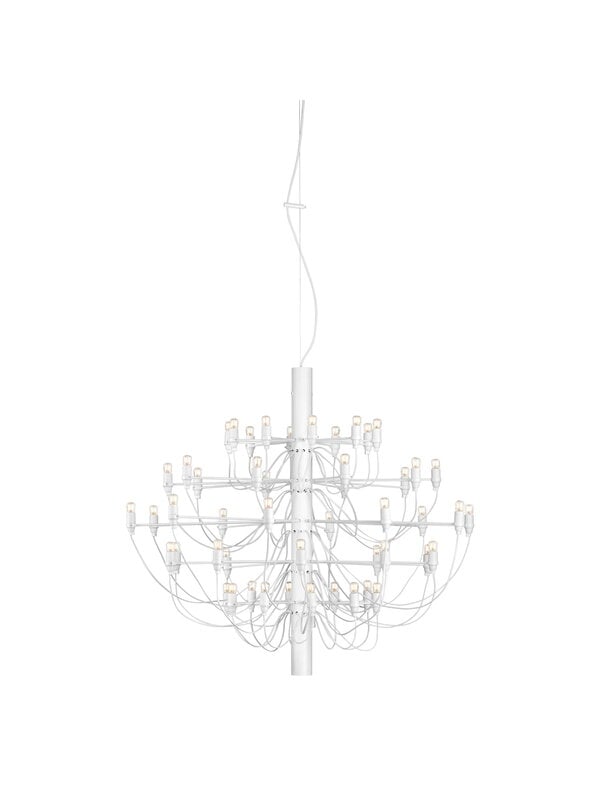 Pendant lamps, 2097/50 chandelier, white, White