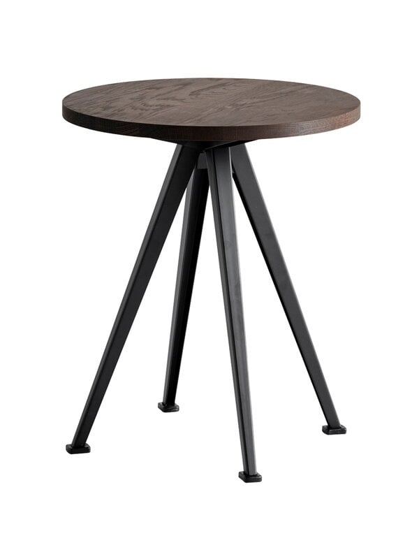 Side & end tables, Pyramid coffee table 51, 45 cm, smoked oak, Black