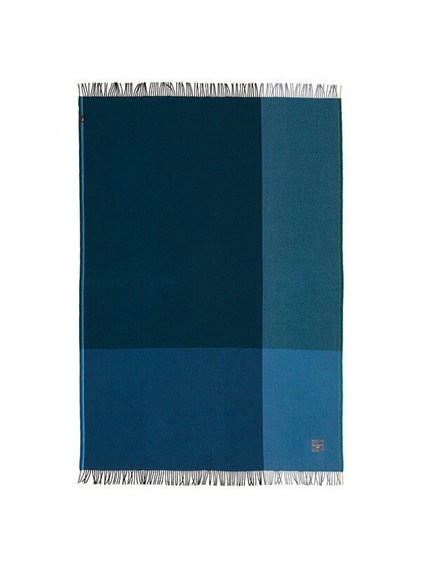 Blankets, Colour Block blanket, black - blue, Blue