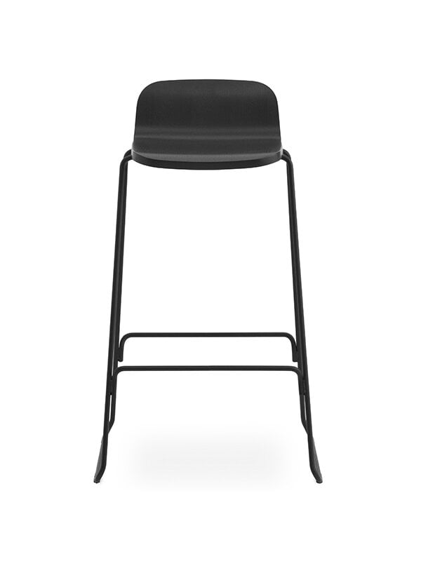 Bar stools & chairs, Just Barstool 75 cm, with back rest, black, Black