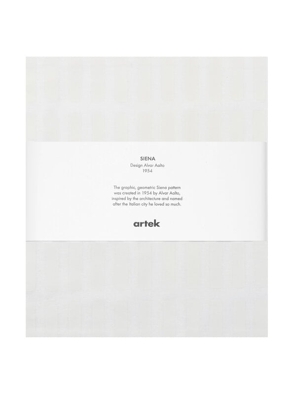 Artek fabrics, Siena cotton fabric, 150 x 300 cm, white, White