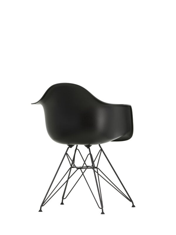 Dining chairs, Eames DAR chair, deep black RE - basic dark, Black