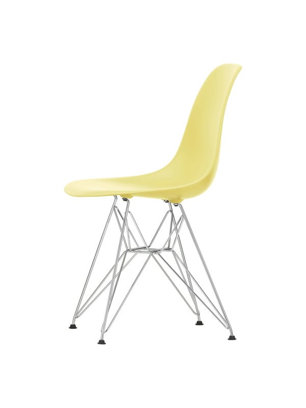 Dining chairs, Eames DSR chair, citron RE - chrome, Yellow