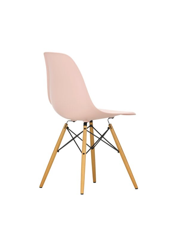 Dining chairs, Eames DSW chair, pale rose RE - maple, Pink
