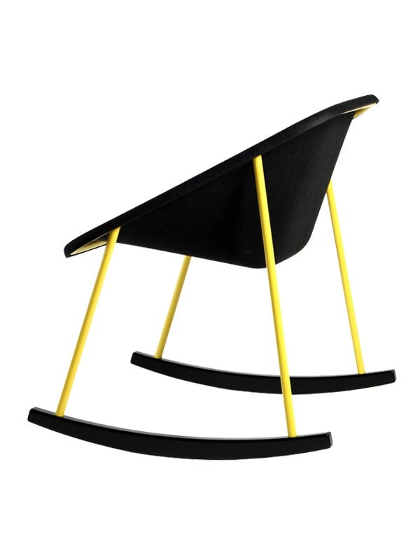 Rocking chairs, Kola Light rocking chair, black-yellow, Black
