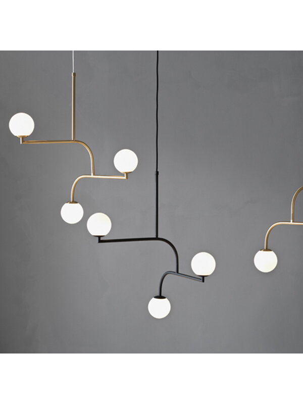 Pendant lamps, Mobil 70 pendant, nickel, Silver