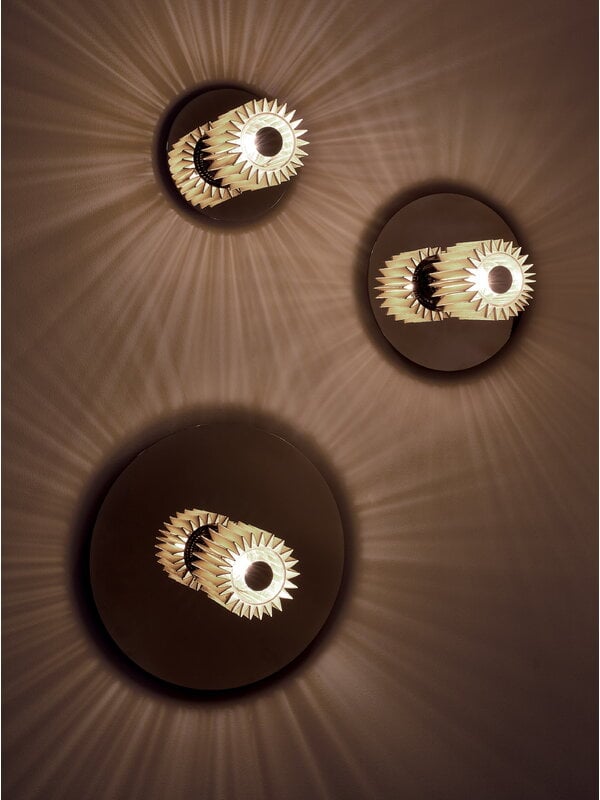 Wall lamps, In The Sun 270 wall/ceiling lamp, gold - silver, Gold