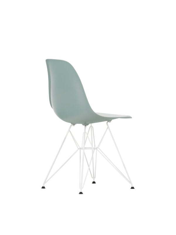 Dining chairs, Eames DSR chair, light grey RE - white, Gray