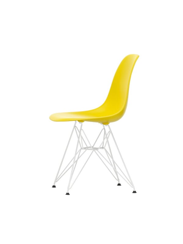 Dining chairs, Eames DSR chair, sunlight - white, Yellow