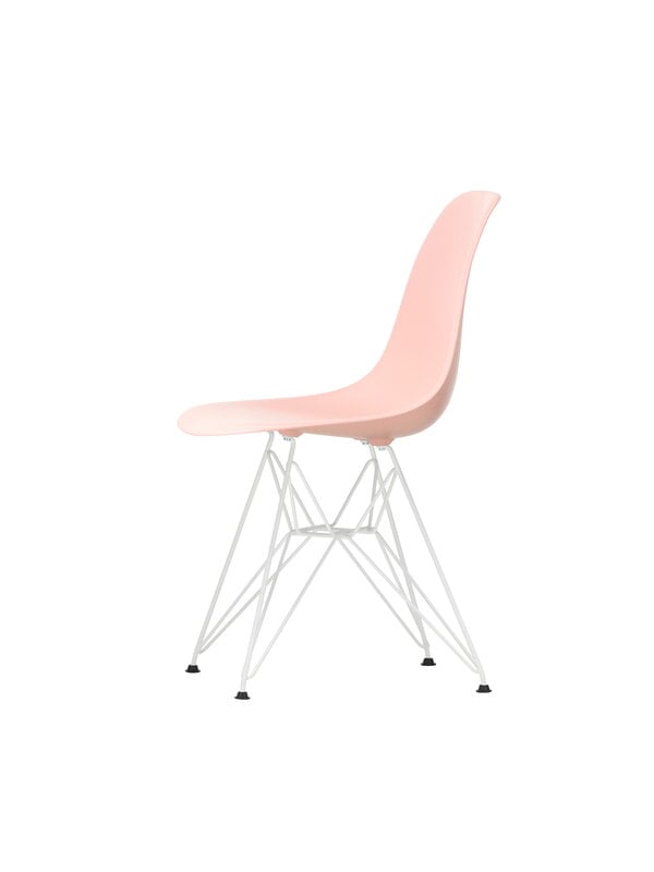 Dining chairs, Eames DSR chair, pale rose RE - white, White