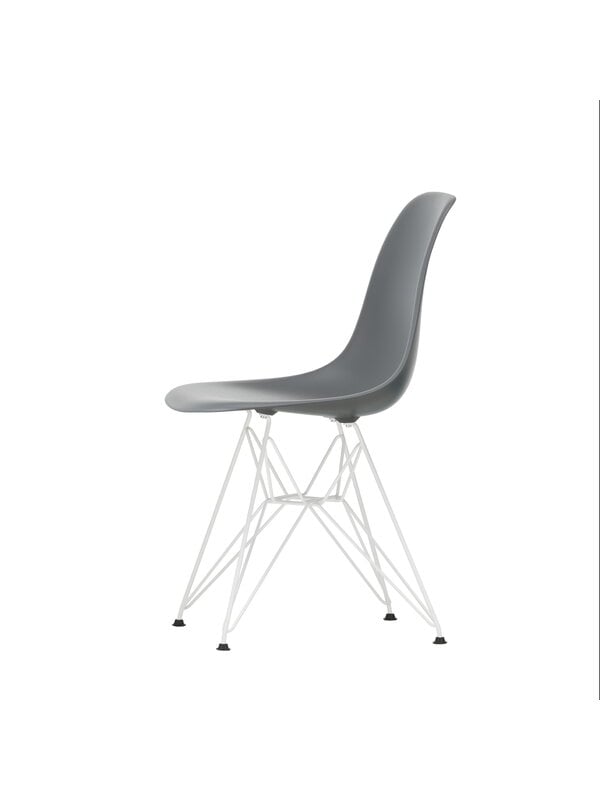 Ruokapöydän tuolit, Eames DSR tuoli, granite grey - valkoinen, Harmaa