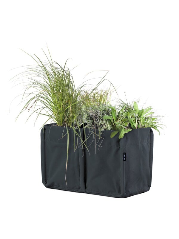 Outdoor planters & plant pots, Baclong 2 fabric planter, 70 L, black grey, Gray