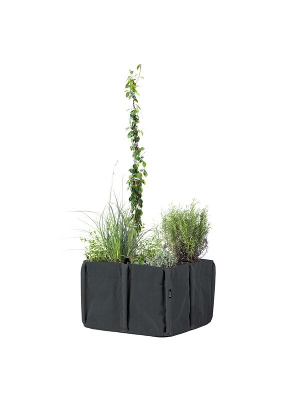 Outdoor planters & plant pots, Bacsquare 4 fabric planter, 140 L, black grey, Gray