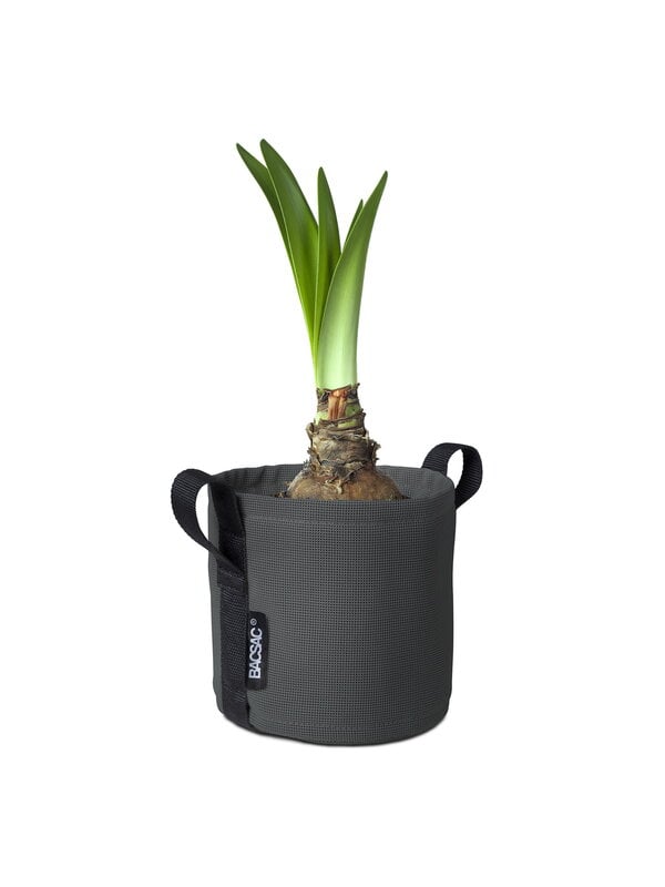 Outdoor planters & plant pots, Fabric pot, 3 L, black grey, Black