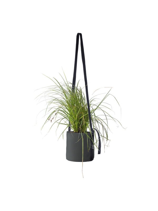 Outdoor planters & plant pots, Hanging fabric pot, 10 L, black grey, Black