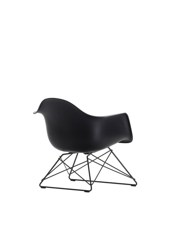 Armchairs & lounge chairs, Eames LAR armchair, deep black RE - basic dark, Black