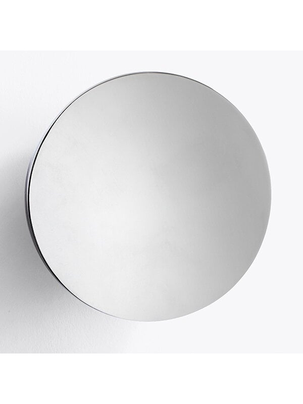 Wall mirrors, Aura mirror, large, stainless steel, Silver