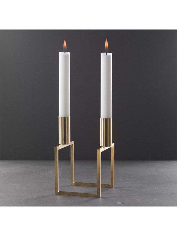 Candleholders, Line candleholder, brass, Gold